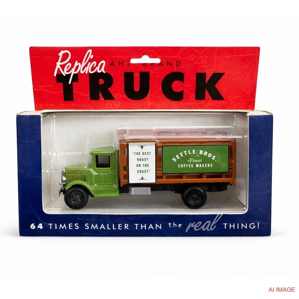 Vintage Tonkin AHL Seattle Bros Mack BM Truck 1:64 Diecast Coffee Replica NIB